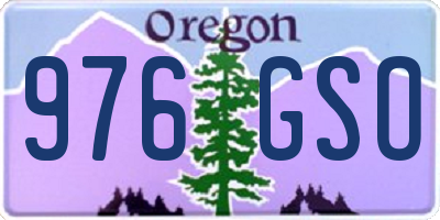 OR license plate 976GSO
