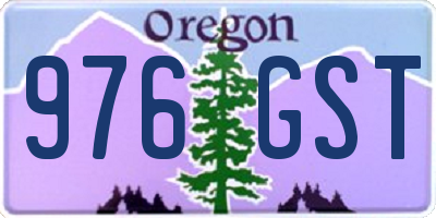 OR license plate 976GST