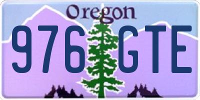 OR license plate 976GTE