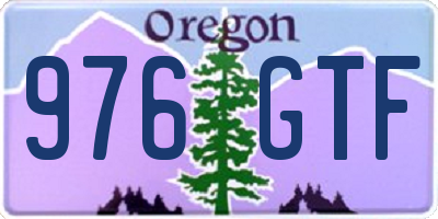 OR license plate 976GTF