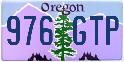 OR license plate 976GTP