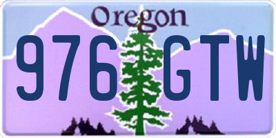 OR license plate 976GTW