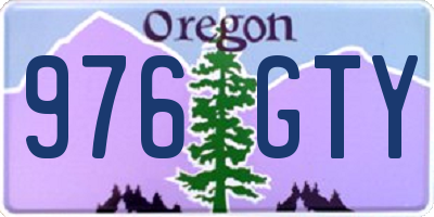 OR license plate 976GTY
