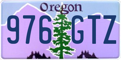 OR license plate 976GTZ