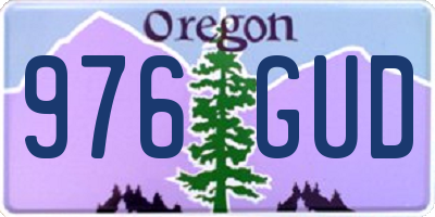 OR license plate 976GUD