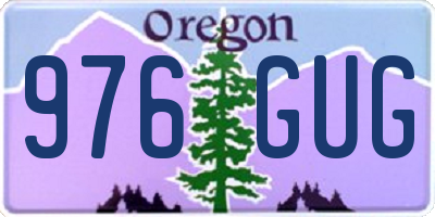 OR license plate 976GUG