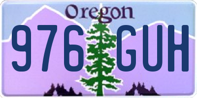 OR license plate 976GUH