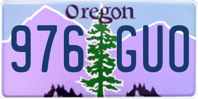 OR license plate 976GUO