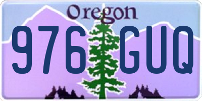 OR license plate 976GUQ
