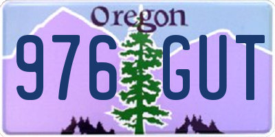OR license plate 976GUT
