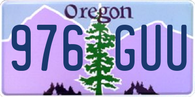 OR license plate 976GUU