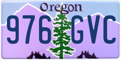 OR license plate 976GVC