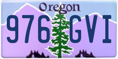 OR license plate 976GVI
