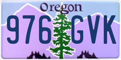OR license plate 976GVK
