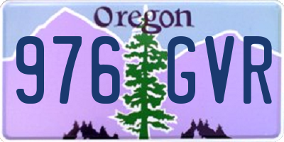 OR license plate 976GVR