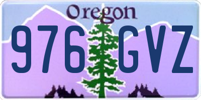 OR license plate 976GVZ