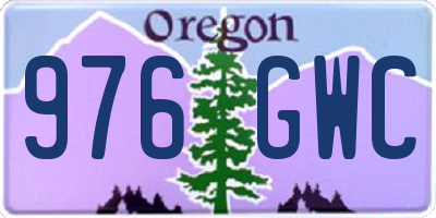 OR license plate 976GWC