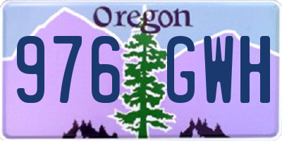 OR license plate 976GWH