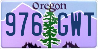 OR license plate 976GWT