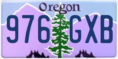OR license plate 976GXB