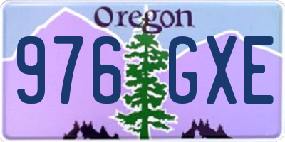 OR license plate 976GXE