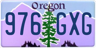 OR license plate 976GXG