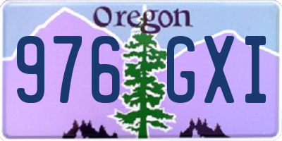 OR license plate 976GXI