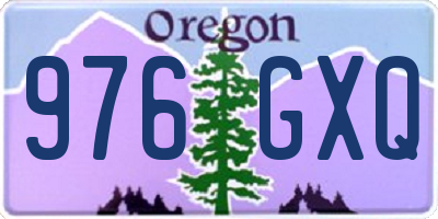 OR license plate 976GXQ
