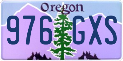 OR license plate 976GXS