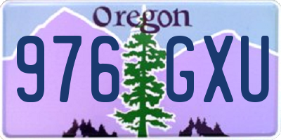 OR license plate 976GXU