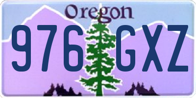 OR license plate 976GXZ