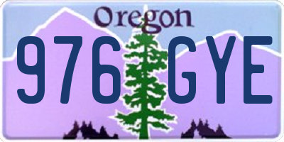 OR license plate 976GYE