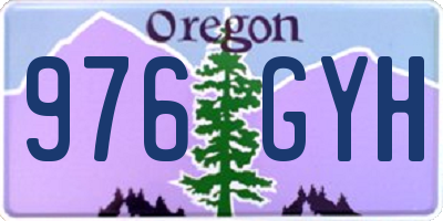 OR license plate 976GYH