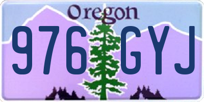 OR license plate 976GYJ