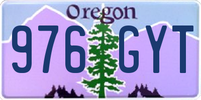 OR license plate 976GYT