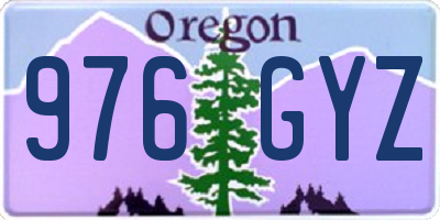 OR license plate 976GYZ