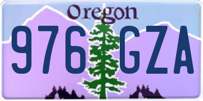 OR license plate 976GZA