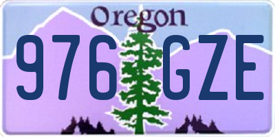 OR license plate 976GZE