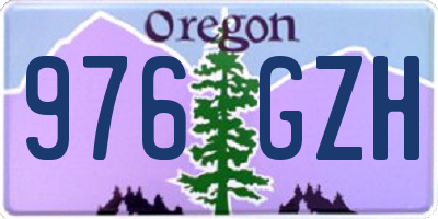 OR license plate 976GZH
