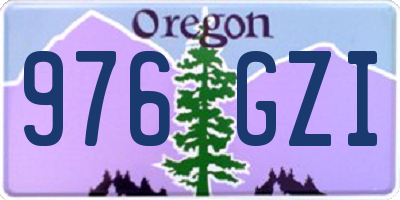 OR license plate 976GZI