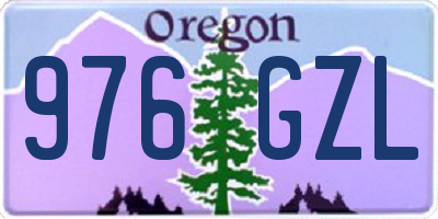 OR license plate 976GZL