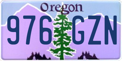 OR license plate 976GZN