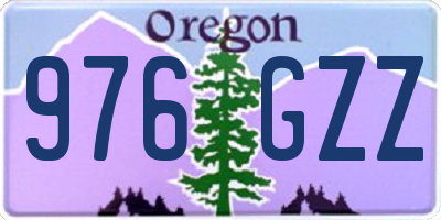 OR license plate 976GZZ