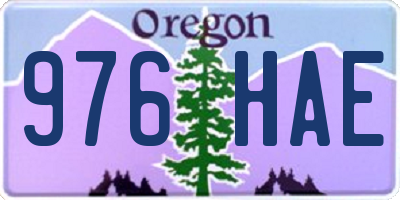 OR license plate 976HAE