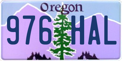 OR license plate 976HAL