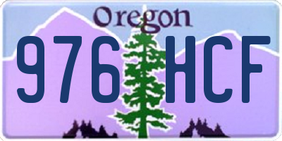 OR license plate 976HCF