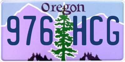 OR license plate 976HCG