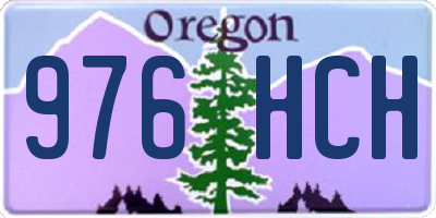 OR license plate 976HCH