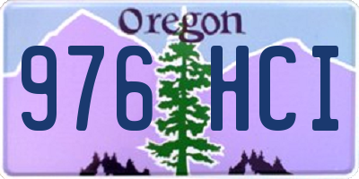 OR license plate 976HCI