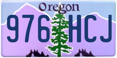 OR license plate 976HCJ